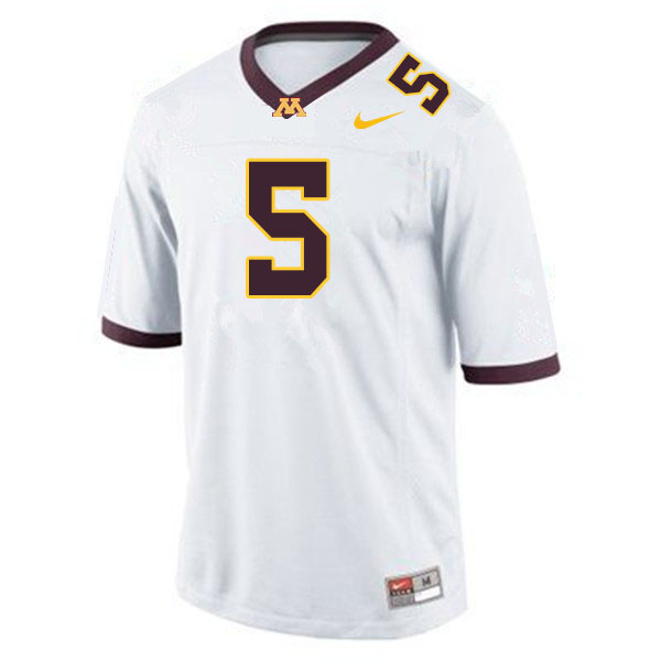 Men #5 Zack Annexstad Minnesota Golden Gophers College Football Jerseys Sale-White - Click Image to Close
